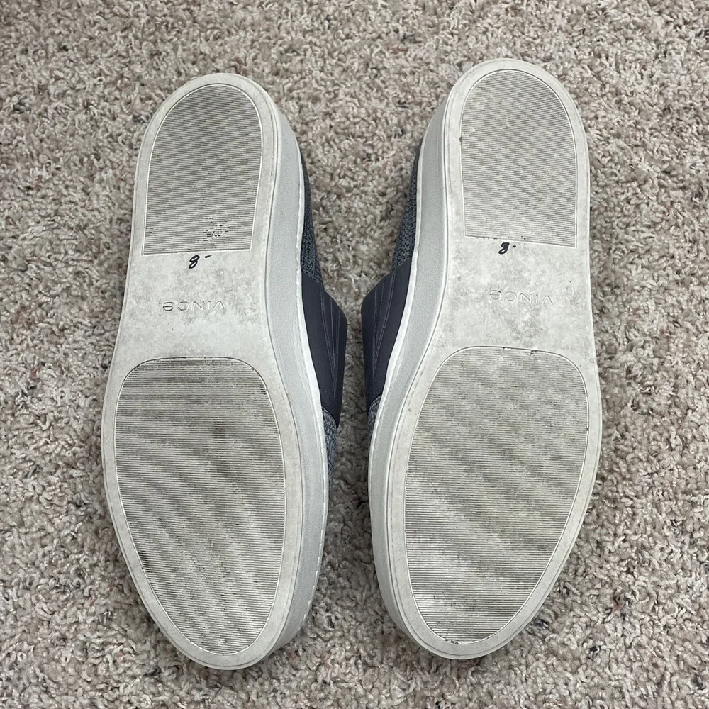 Vince Ward Chunky Platform Knit Shoes Womens 9.5 Gray‎ Slip On Casual Sneaker